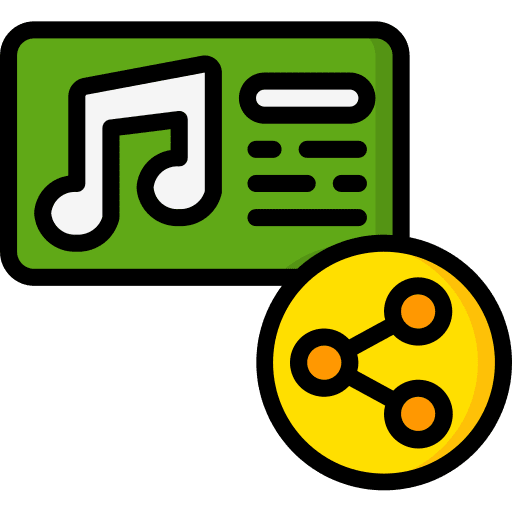 Music social interaction media icon