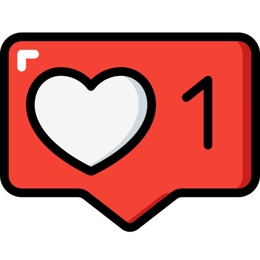 Notification love ui reaction icon