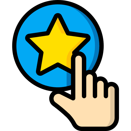 Rate marketing rate tap icon