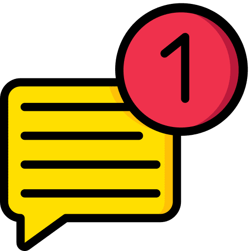 Message notification communication message icon