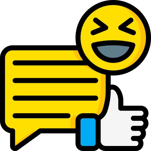 Message reaction social media message icon