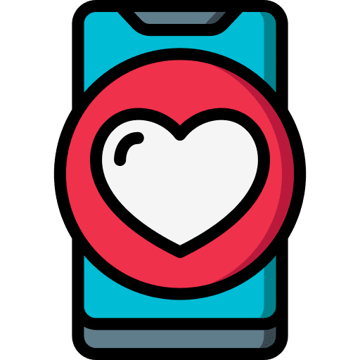Mobile phone like mobile icon
