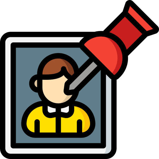 Picture social media user pinned icon