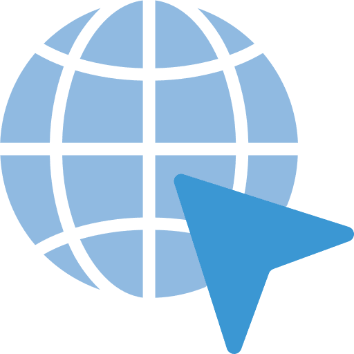 Online click website access icon