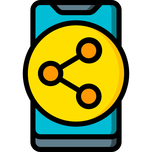 Share notify share media icon
