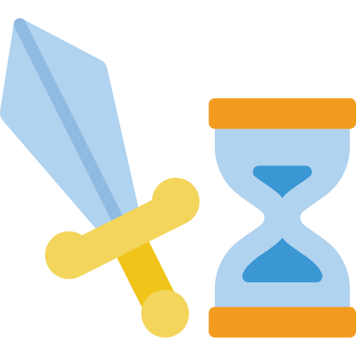 Sword arrow clock sword icon