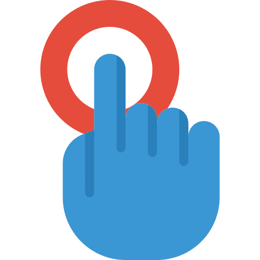 Click click select finger icon