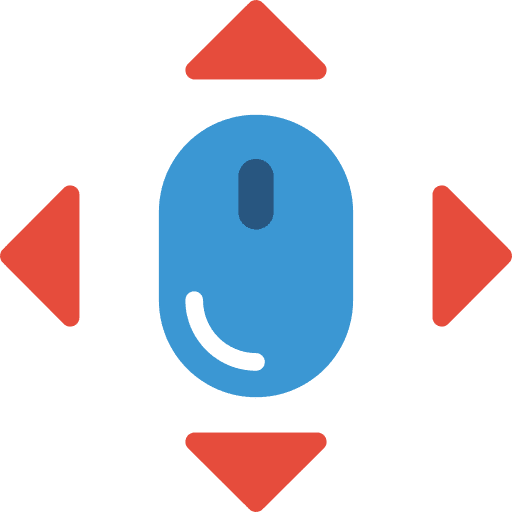 Mouse arrows mouse directions icon