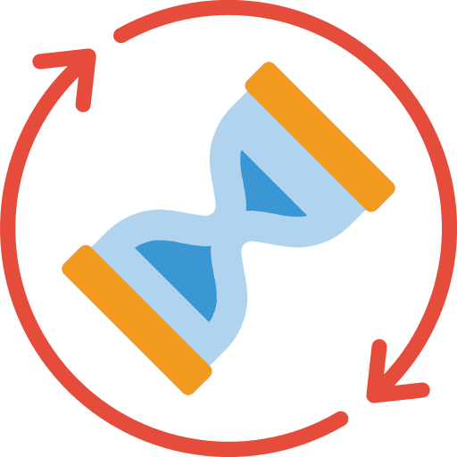 Hourglass wait load sync icon