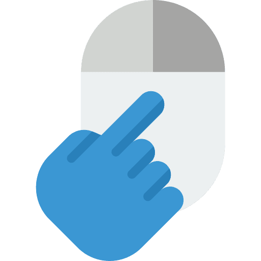 Mouse hand click ui icon