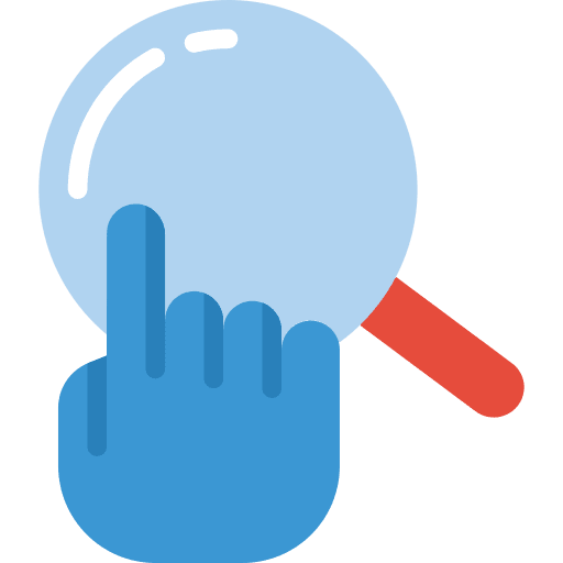 Search tap look search icon