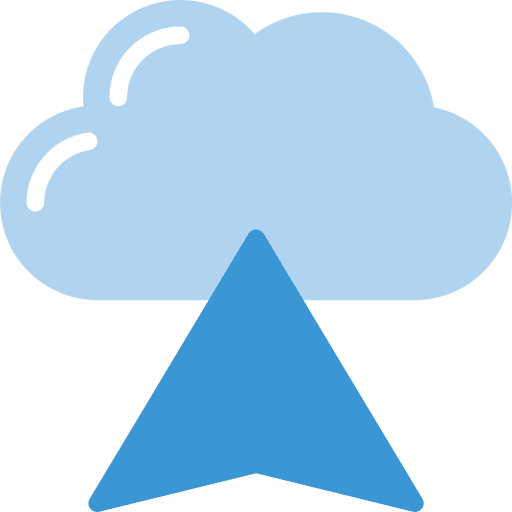 Cloud pointer internet mouse icon
