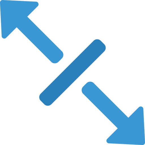 Resize diagonally resize directions icon