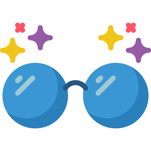 Glasses glasses cute face icon
