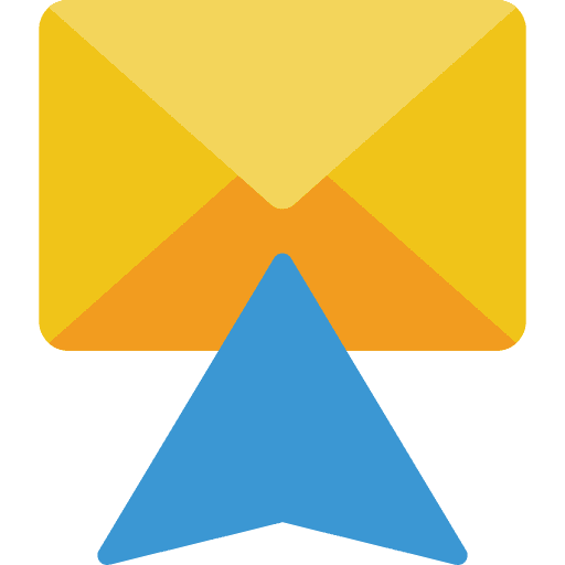Mail arrow email envelope icon