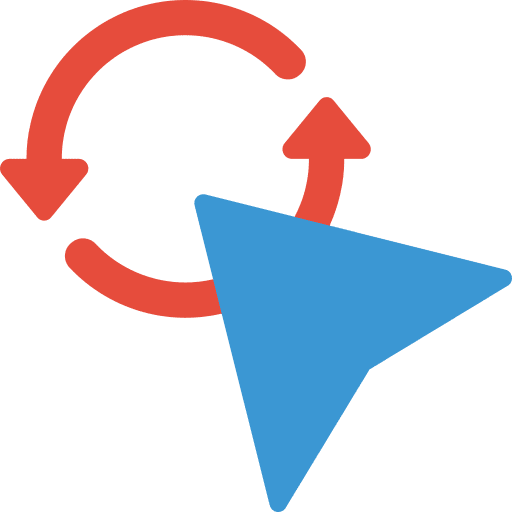 Refresh cursor mouse sync icon