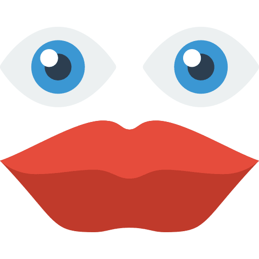 Face enlarge selfie social media icon Face enlarge selfie social media icon