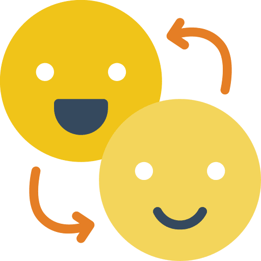 Faces funny social media filter icon Faces funny social media filter icon