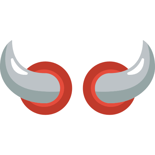 Horns spooky halloween horns icon