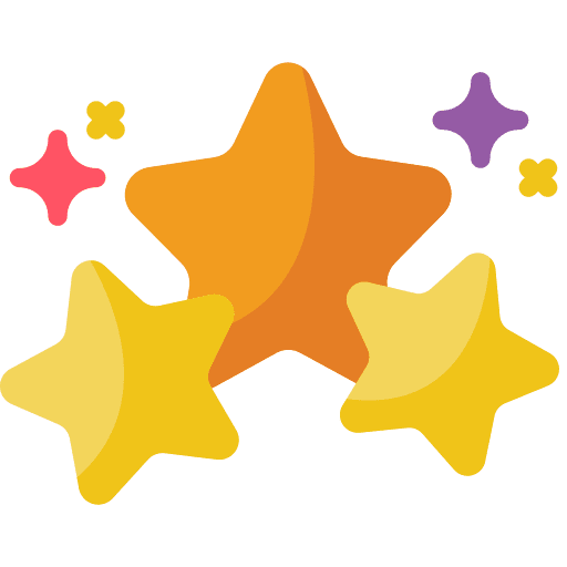 Stars photo social media filter icon