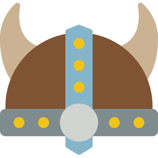 Viking party horns social media icon Viking party horns social media icon