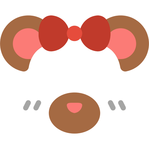 Bear selfie social media nose icon Bear selfie social media nose icon