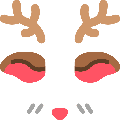 Deer ears face photo icon Deer ears face photo icon