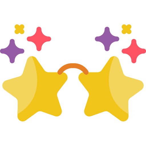 Glasses glasses stars shape icon Glasses glasses stars shape icon