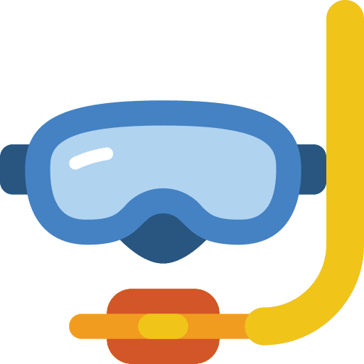 Scuba sports and competition face scuba icon Scuba sports and competition face scuba icon