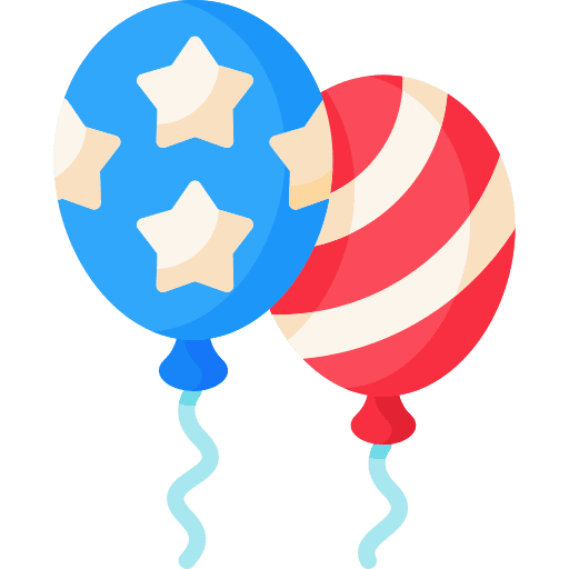 Balloons balloon independence day flag icon