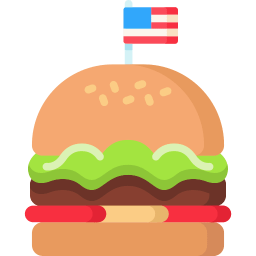 Burger food junk food fast food icon