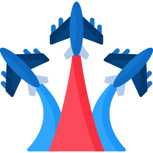 Planes transportation usa show icon