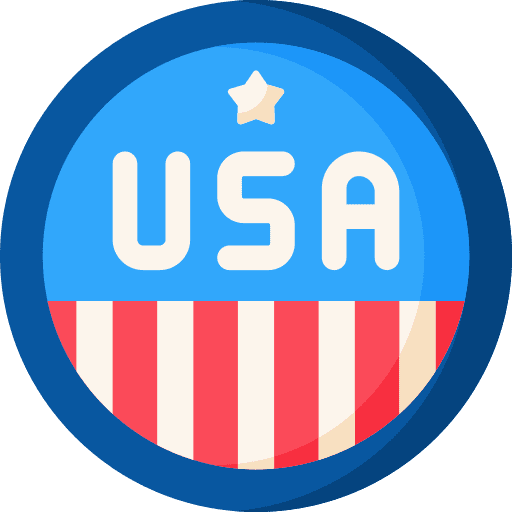 Usa independence day cultures badge icon