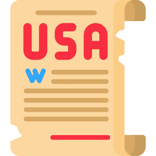 Declaration of independence usa united states of america independence day icon