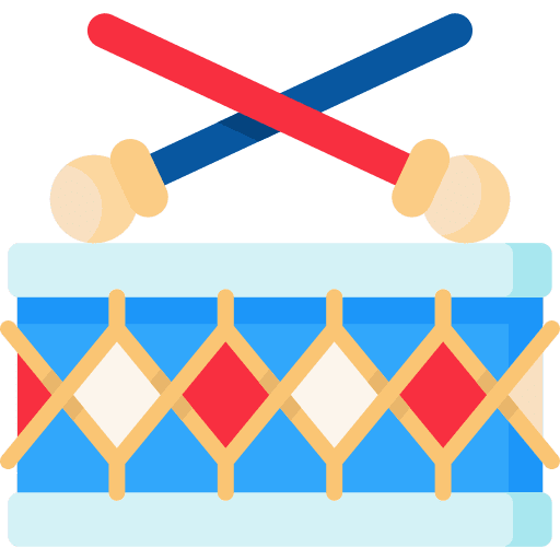 Drum music and multimedia drum islam icon