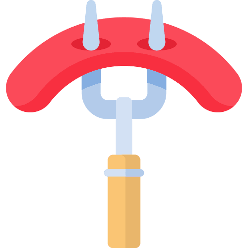 Sausage bbq fork meat icon