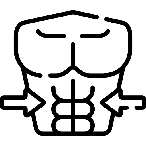 Abs abs human body strong icon