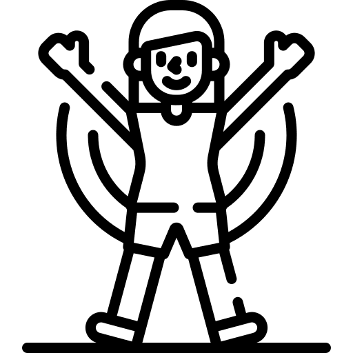 Jumping jack gym sports and competition workout icon