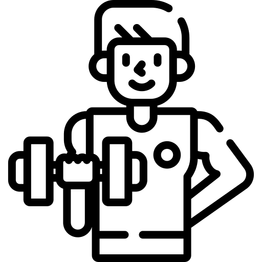 Trainer sport professions and jobs excercise icon