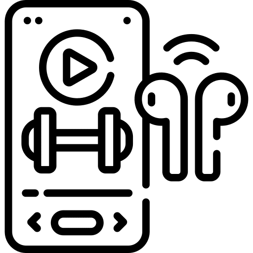 Music music and multimedia mobile phone music player icon Music music and multimedia mobile phone music player icon