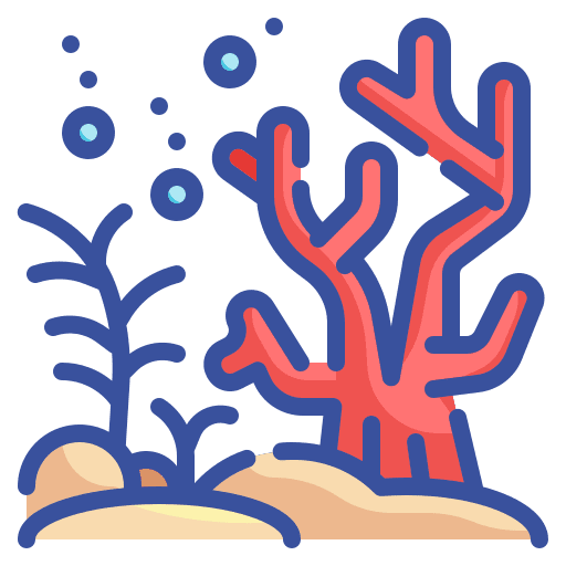 Coral aquarium nature reef icon