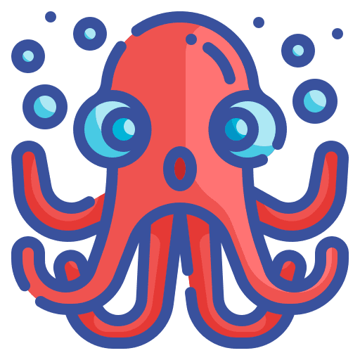 Octopus aquatic cephalopod invertebrate icon