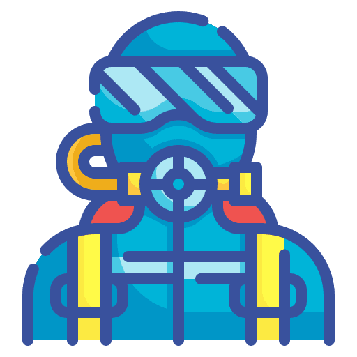 Diver diving sports and competition sea icon Diver diving sports and competition sea icon