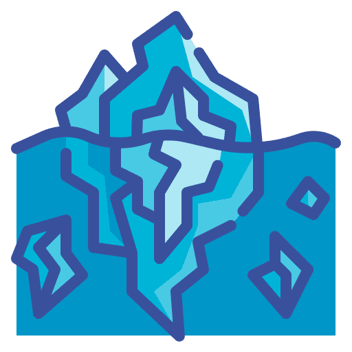 Iceberg glacier polar landscape icon Iceberg glacier polar landscape icon