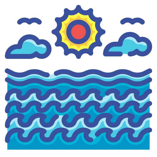 Ocean nature wave water icon Ocean nature wave water icon