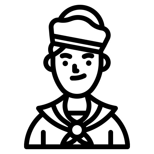 Sailor navy caucasian occupation icon