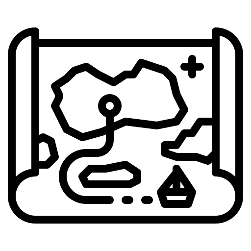 Map route ship maps and location icon