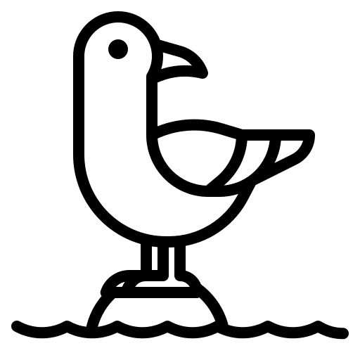 Seagull seagull wing beak icon