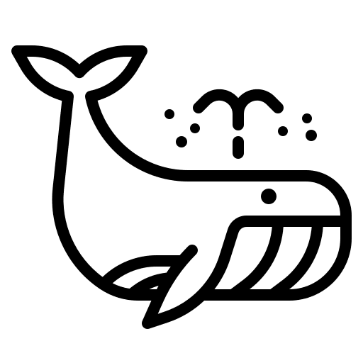 Whale fish animals mammal icon Whale fish animals mammal icon