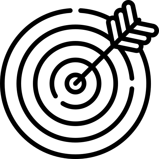 Accuracy accuracy objective dartboard icon